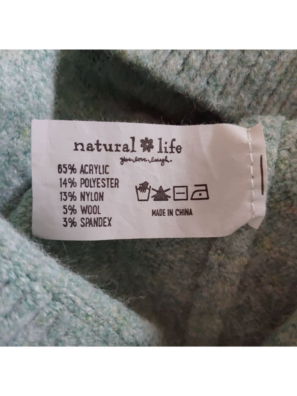 Natural Life Floral Intarsia Knit Sweater Cozy Boho Cottagecore Granola Girl Pul - Picture 8 of 12